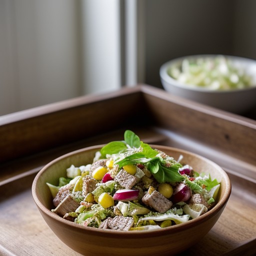 No Bake Pork Salad recipe image