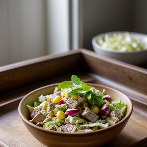 No Bake Pork Salad recipe image