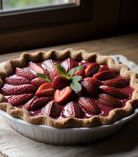No-Bake Strawberry Pie recipe image
