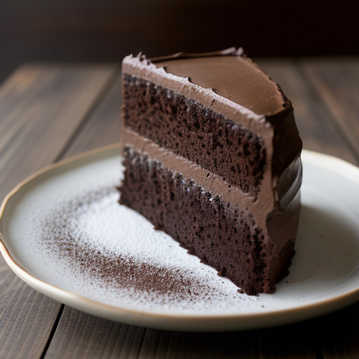 No Cholesterol Chocolate Cake recipe image