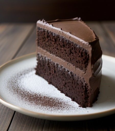 No Cholesterol Chocolate Cake recipe image