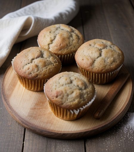 No Fat Banana Muffins recipe image