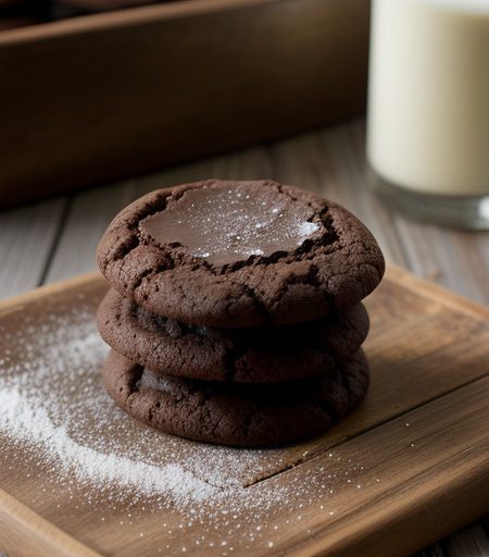 No-Fat Chocolate Cookies recipe image