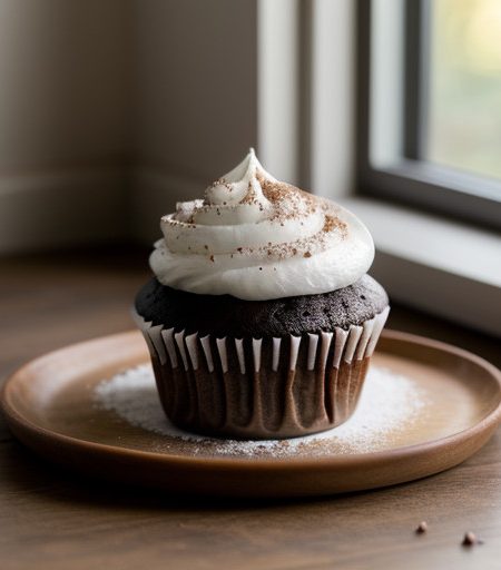 No-Fat Chocolate Cupcakes recipe image
