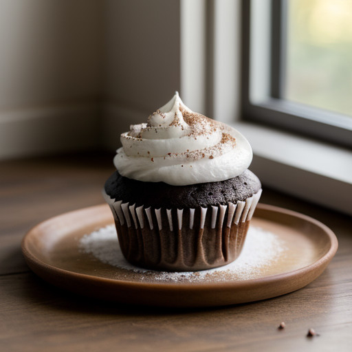 No-Fat Chocolate Cupcakes recipe image