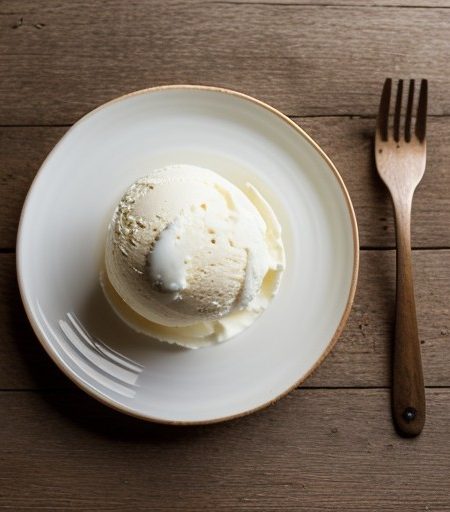 No Fat, No Salt Vanilla Ice Cream recipe image