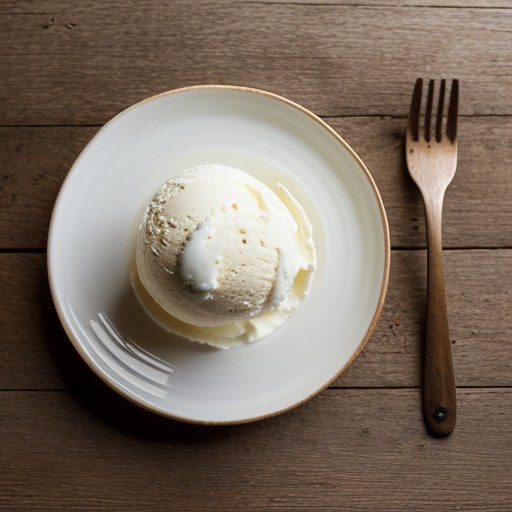 No Fat, No Salt Vanilla Ice Cream recipe image