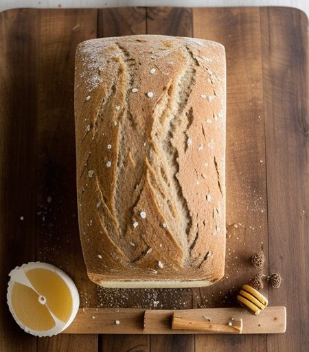 No Knead Bran Bread recipe image