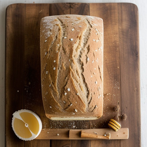 No Knead Bran Bread recipe image