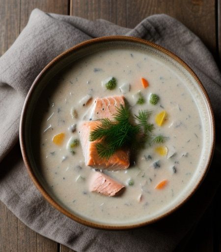 No-Work Salmon Chowder recipe image