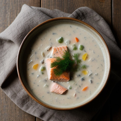 No-Work Salmon Chowder recipe image
