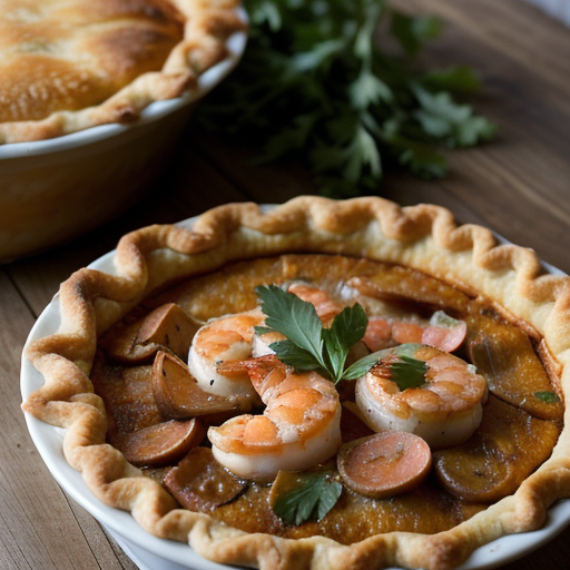 Nola's Creole Shrimp and Homemade Tasso Pot Pie recipe image