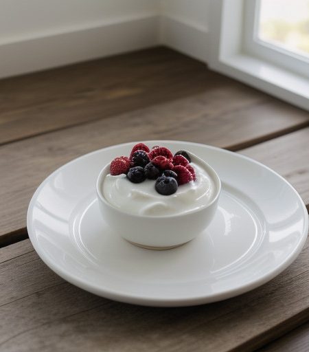 Non-Fat Berry Yogurt recipe image
