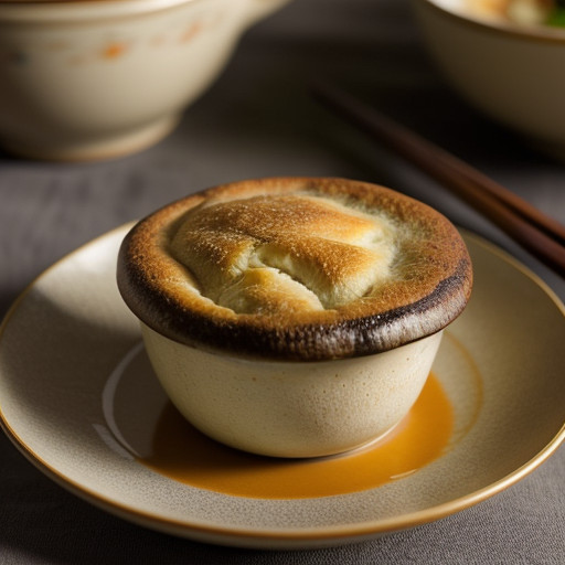 Noodle & Mushroom Souffle recipe image