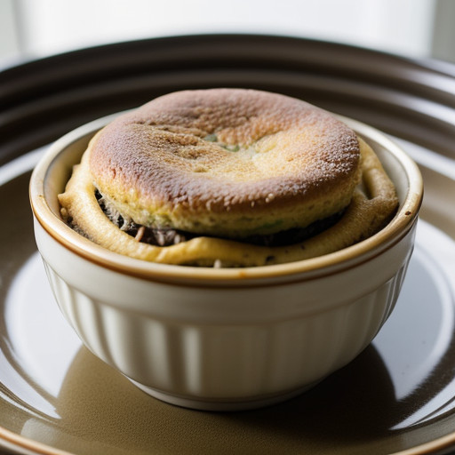 Noodle and Mushroom Souffle recipe image