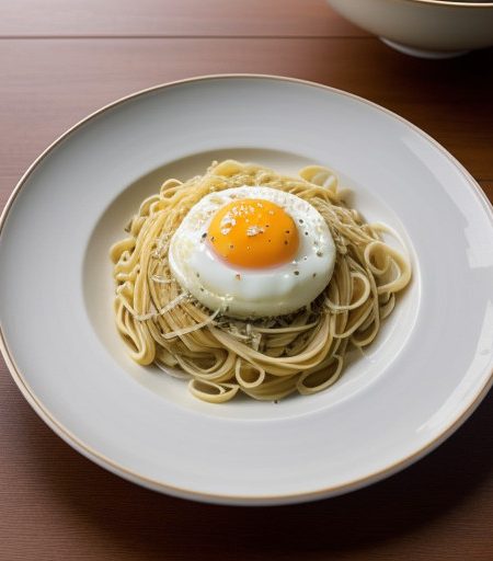Noodles Alfredo (Egg Noddles recipe image