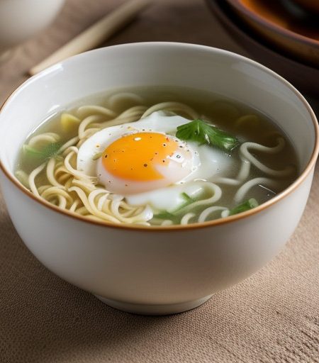 Noodles Egg Drop Soup recipe image