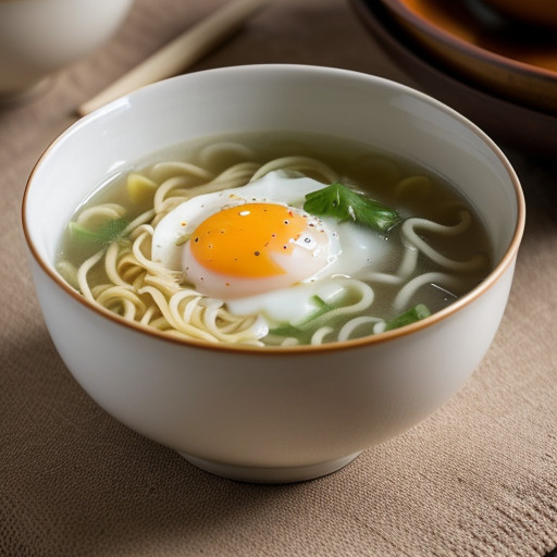 Noodles Egg Drop Soup recipe image