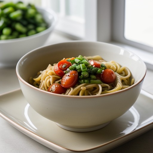 Noodles With Fresh Tomatoes recipe image