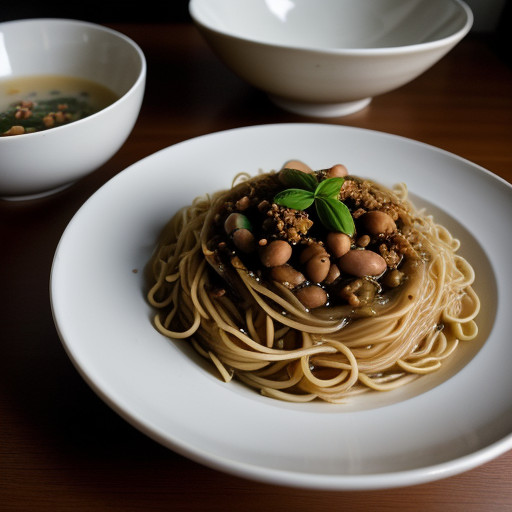 Noodles With Limabeans recipe image