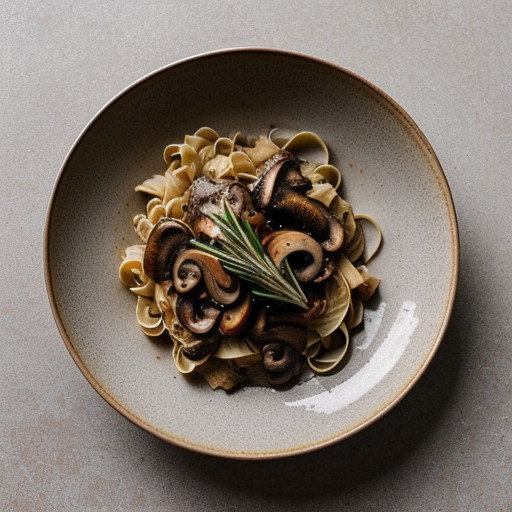 Noodles With Smoked Pork & Rosemary recipe image
