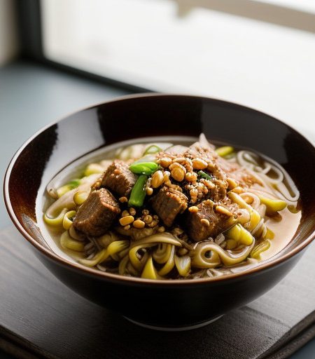 Noodles in Cucumber-Meat Sauce - Za Jiang Mei recipe image