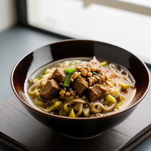 Noodles in Cucumber-Meat Sauce - Za Jiang Mei recipe image