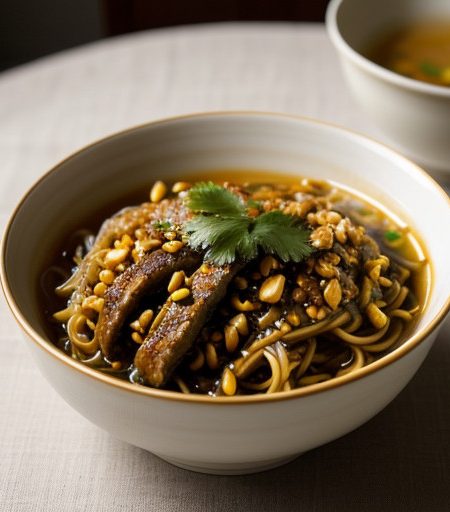 Noodles in Cucumber-Meat Sauce - Za Jiang Mei recipe image