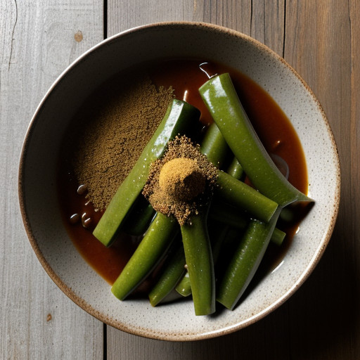 Nopalitos Con Chili (Burbank Cactus Shoots W/Chili Sauce recipe image