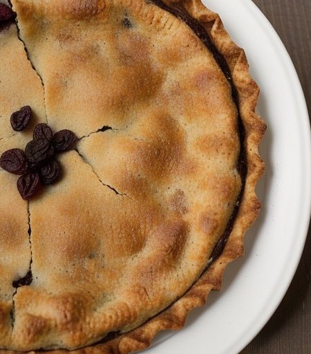 Norske Nook Sour Cream Raisin Pie recipe image