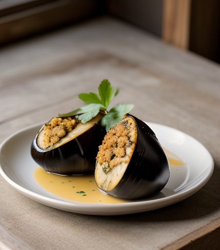 North Indian Stuffed Eggplant recipe image