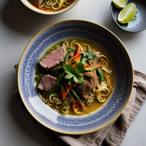 Northern Thai Curry Noodles Bwht68 A recipe image