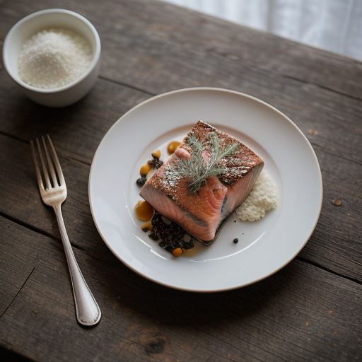 Northwest Salmon With Hazelnut & Juniper Berry recipe image