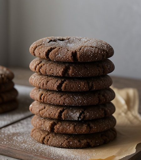 Norwegian Molasses Cookies recipe image
