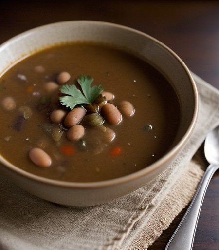 Not So Meaty Bean Soup recipe image