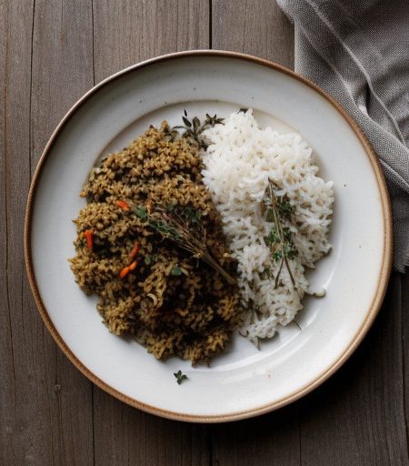 Nov-Dinner: Two-Rice & Sweet Pepper Pilaf recipe image