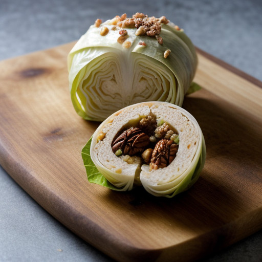 Nut-Stuffed Cabbage Rolls recipe image