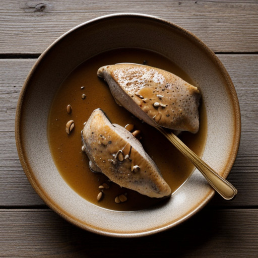 Nut-Stuffed Chicken Breast With Peanut Sauce recipe image