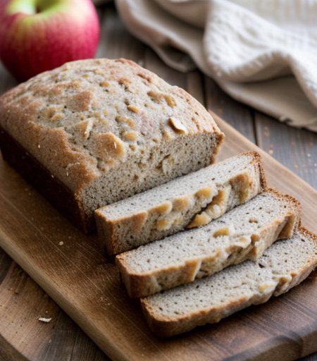 Nutty Applesauce Bread (Yields 1 Loaf recipe image