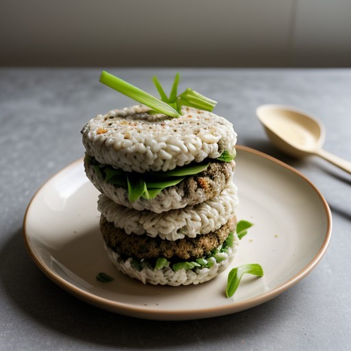 Nutty Bean-Rice Burgers recipe image