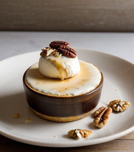 Nutty Cheese Brulee - Microwave recipe image