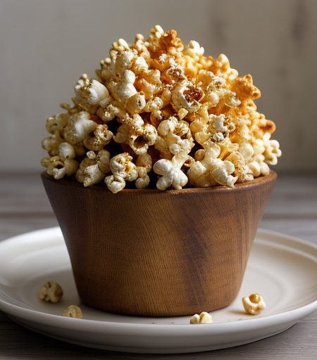 Nutty Orange Popcorn recipe image