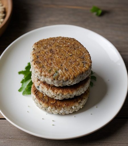 Nutty Rice Burgers recipe image