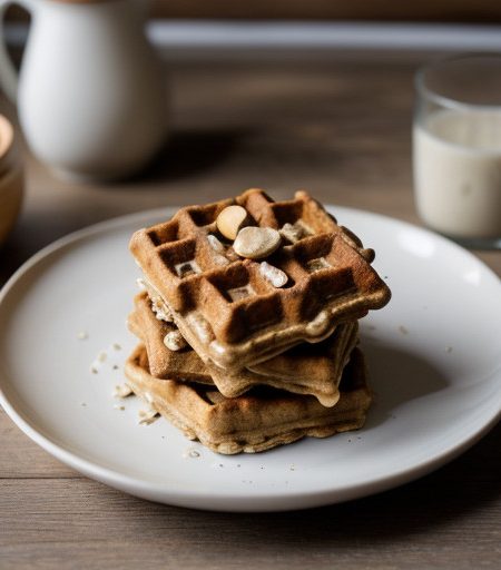 Oat & Cashew Waffles recipe image