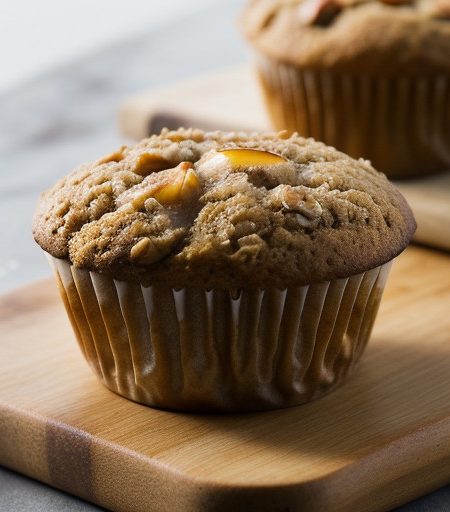 Oat-Peach Muffins recipe image