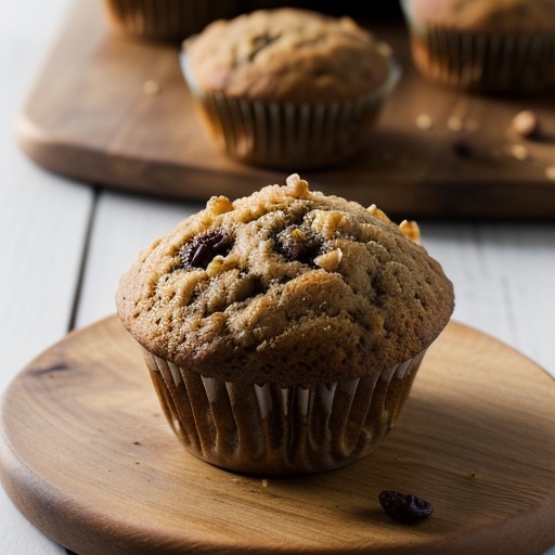 Oat and Raisin Bran Muffins recipe image