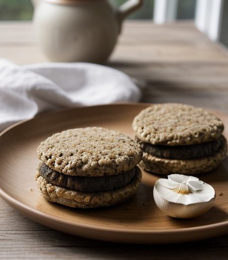 Oatburgers With Mushrooms recipe image