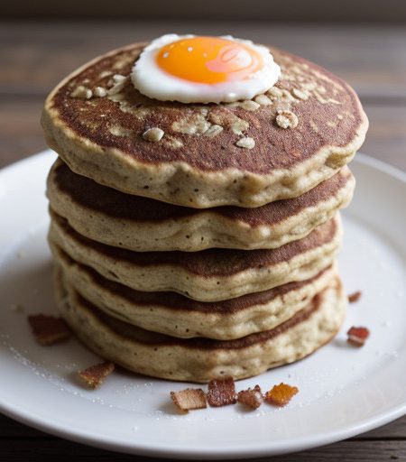 Oatmeal Bacon Pancakes (Irish recipe image