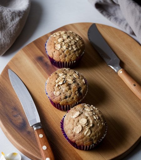Oatmeal Blueberry Muffins recipe image