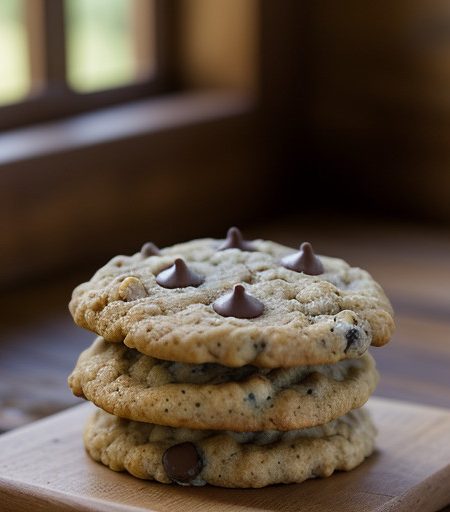 Oatmeal Choco Chip Cookies recipe image